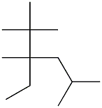 2,2,3,5-tetramethyl-3-ethylhexane Struktur