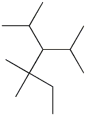 2,4,4-trimethyl-3-isopropylhexane Struktur