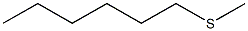 methyl hexyl sulfide Struktur