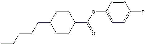 4-FLUOROPHENYL 4-PENTYLCYCLOHEXANECARBOXYLATE Struktur