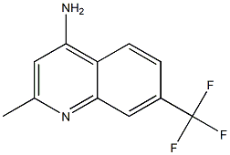 2-METHYL-7-(TRIFLUOROMETHYL)QUINOLIN-4-AMINE Struktur