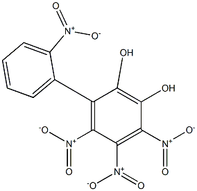 tetranitrodihydroxydiphenyl Struktur