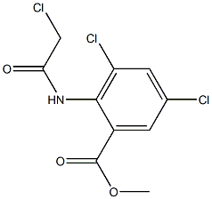 METHYL 3,5-DICHLORO-2-[(CHLOROACETYL)AMINO]BENZOATE Struktur