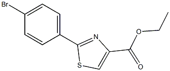 2-(4-BROMOPHENYL)THIAZOLE-4-CARBOXYLIC ACID ETHYL ESTER, 95+% Struktur