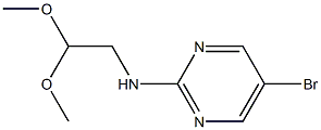 (5-BROMOPYRIMIDIN-2-YL)-(2,2-DIMETHOXYETHYL)AMINE, 95+% Struktur