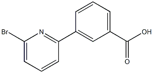 3-(6-BROMOPYRIDIN-2-YL)BENZOIC ACID, 95+% Struktur