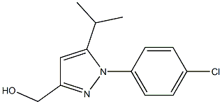 3-HYDROXYMETHYL-5-ISOPROPYL-N-(4-CHLOROPHENYL)-PYRAZOLE Struktur