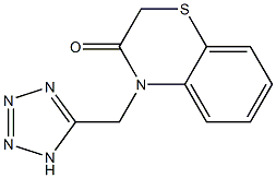 4-(1H-TETRAZOL-5-YLMETHYL)-2H-1,4-BENZOTHIAZIN-3(4H)-ONE Struktur