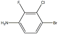 4-BROMO-3-CHLORO-2-FLUOROANILINE 98% Struktur