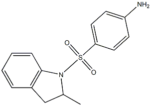 4-[(2-METHYL-2,3-DIHYDRO-1H-INDOL-1-YL)SULFONYL]ANILINE Struktur