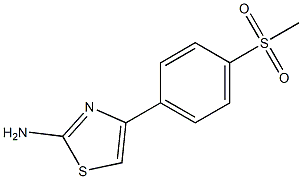 4-[4-(METHYLSULFONYL)PHENYL]-1,3-THIAZOL-2-AMINE Struktur