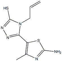 4-ALLYL-5-(2-AMINO-4-METHYL-1,3-THIAZOL-5-YL)-4H-1,2,4-TRIAZOLE-3-THIOL Struktur