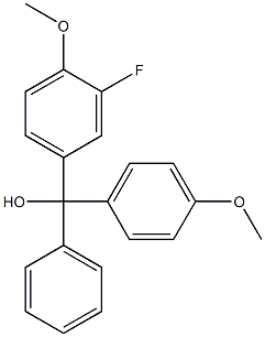 4,4''-DIMETHOXY-3''-FLUOROTRITYL ALCOHOL 95% Struktur