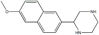 2-(6-METHOXYNAPHTHALEN-2-YL)PIPERAZINE, 95+% Struktur