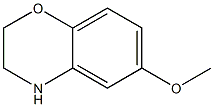 6-Methoxy-3,4-dihydro-2H-benzo[1,4]oxazine Struktur