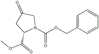 Methyl (S)-1-Cbz-4-oxo-2-pyrrolidinecarboxylate Struktur