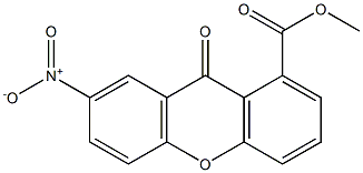 METHYL 7-NITRO-9-OXO-9H-XANTHENE-1-CARBOXYLATE Struktur