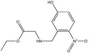 ETHYL N-(3-HYDROXY-6-NITRO-BENZYL)GLYCINATE Struktur