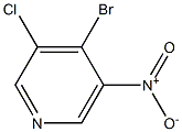 4-BROMO-3-CHLORO-5-NITROPYRIDINE Struktur