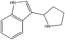 3-(2-PYRROLIDINYL) INDOLE Struktur