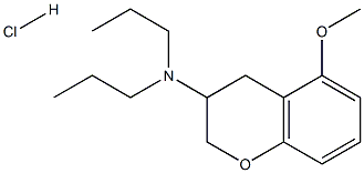 ()-5-METHOXY-3-DIPROPYLAMINOCHROMAN HYDROCHLORIDE Struktur