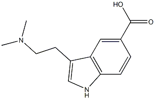 3-(2-N,N-DIMETHYLAMINOETHYL)INDOLYL-5-CARBOXYLIC ACID Struktur