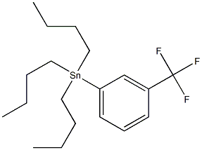 3-TRIFLUOROMETHYL(TRI-N-BUTYLSTANNYL)BENZENE, TECH. Struktur