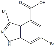 3,6-DIBROMOINDAZOLE-4-CARBOXYLIC ACID Struktur