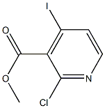 2-CHLORO-4-IODOPYRIDINE-3-CARBOXYLIC ACID METHYL ESTER Struktur