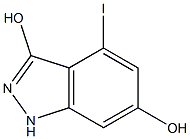 3,6-DIHYDROXY-4-IODOINDAZOLE Struktur