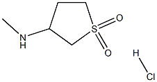 3-METHYLAMINOTETRAHYDROTHIOPHENE-1,1-DIOXIDE HYDROCHLORIDE Struktur