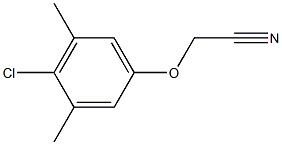 4-CHLORO-3,5-DIMETHYLPHENOXYACETONITRILE Struktur