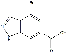 4-BROMOINDAZOLE-6-CARBOXYLIC ACID Struktur