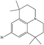 9-BROMO-1,1,7,7-TETRAMETHYL-2,3,6,7-TETRAHYDRO-1H,5H-PYRIDO[3,2,1-IJ]QUINOLINE Struktur