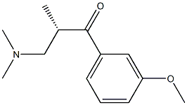 (2S)-3-(DIMETHYL AMINO)-1-(3-METHOXYPHENYL)-2-METHYL PROPANE-1ONE Struktur