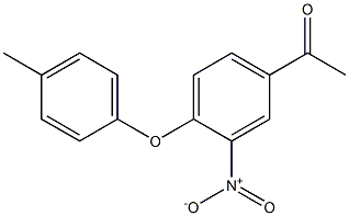 1-(4-(p-tolyloxy)-3-nitrophenyl)ethanone Struktur