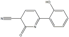 2,3-dihydro-6-(2-hydroxyphenyl)-2-oxopyridine-3-carbonitrile Struktur