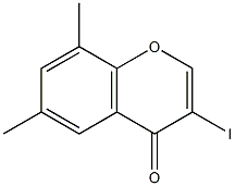 3-iodo-6,8-dimethyl-4H-chromen-4-one Struktur