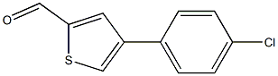 4-(4-chlorophenyl)thiophene-2-carbaldehyde Struktur