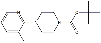 4-(3-METHYL-PYRIDIN-2-YL)-PIPERAZINE-1-CARBOXYLIC ACID TERT-BUTYL ESTER Struktur