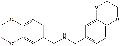 1-(2,3-DIHYDRO-1,4-BENZODIOXIN-6-YL)-N-(2,3-DIHYDRO-1,4-BENZODIOXIN-6-YLMETHYL)METHANAMINE Struktur