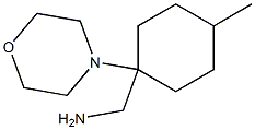 1-(4-METHYL-1-MORPHOLIN-4-YLCYCLOHEXYL)METHANAMINE Struktur