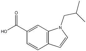 1-ISOBUTYL-1H-INDOLE-6-CARBOXYLIC ACID Struktur