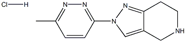 2-(6-METHYLPYRIDAZIN-3-YL)-4,5,6,7-TETRAHYDRO-2H-PYRAZOLO[4,3-C]PYRIDINE HYDROCHLORIDE Struktur