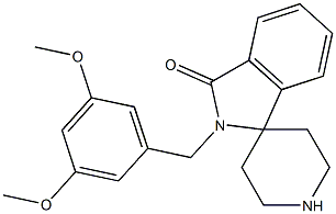 2-[(3,5-DIMETHOXYPHENYL)METHYL]-SPIRO[1H-ISOINDOLE-1,4''-PIPERIDIN]-3(2H)-ONE Struktur