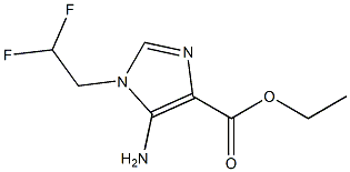 ETHYL 5-AMINO-1-(2,2-DIFLUOROETHYL)-1H-IMIDAZOLE-4-CARBOXYLATE Struktur