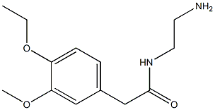 N-(2-AMINOETHYL)-2-(4-ETHOXY-3-METHOXYPHENYL)ACETAMIDE Struktur