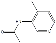 N-(4-METHYL-PYRIDIN-3-YL)-ACETAMIDE Struktur