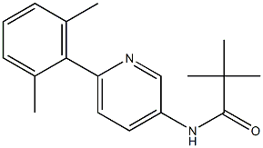 N-[6-(2,6-DIMETHYLPHENYL)PYRIDIN-3-YL]-2,2-DIMETHYLPROPANAMIDE Struktur