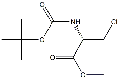 Methyl N-Boc-3-chloro-D-alaninate Struktur